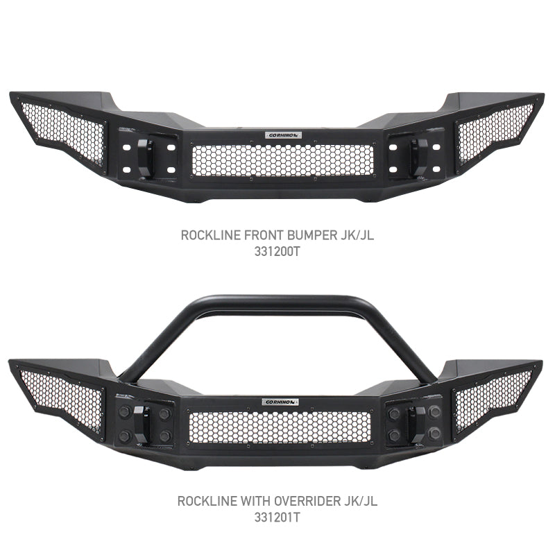 Go Rhino 07-20 Jeep Wrangler JL/JLU/JK/JKU/Gladiator JT Rockline Full Width Bumper - GTR Auto