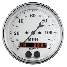 Load image into Gallery viewer, AutoMeter Gauge Speedometer 3-3/8in. 120MPH Gps Old Tyme White