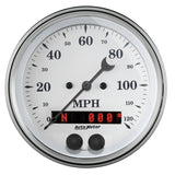 AutoMeter Gauge Speedometer 3-3/8in. 120MPH Gps Old Tyme White