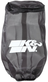 K&N Filter Wrap Drycharger Oval Tapered Black - 3.25in Base I/S Width x 2.5in Top I/S Width x 7in H - GTR Auto
