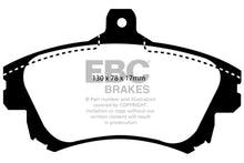 Load image into Gallery viewer, EBC 99-04 Volvo S40 1.9 Turbo T4 (200 BHP) Greenstuff Front Brake Pads