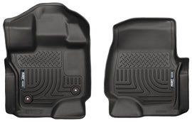 Husky Liners 15-23 Ford F-150 Super/Super Crew Cab WeatherBeater Black Front Floor Liners - GTR Auto