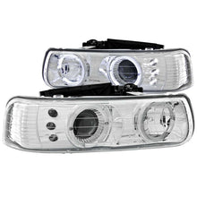 Load image into Gallery viewer, ANZO 1999-2002 Chevrolet Silverado 1500 Projector Headlights w/ Halo Chrome