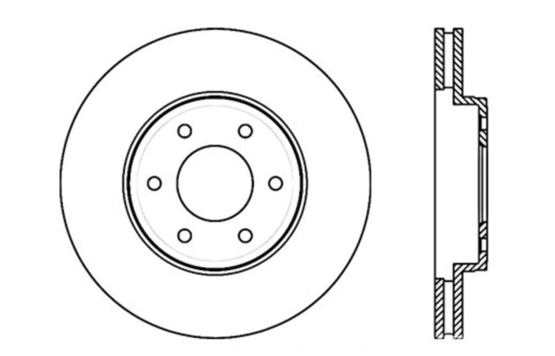 StopTech Drilled Sport Brake Rotor
