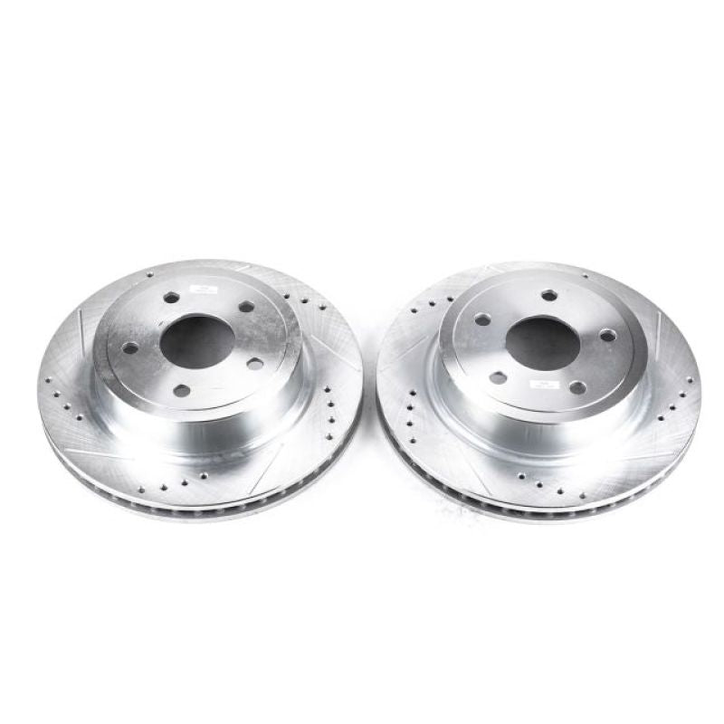 Power Stop 04-06 Dodge Ram 1500 Rear Evolution Drilled & Slotted Rotors - Pair