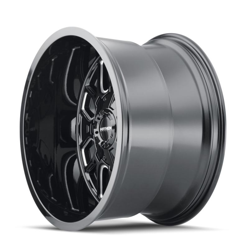 Mayhem 8107 Cogent 18x9 / 8x165.1 BP / 0mm Offset / 130.8mm Hub Black w/ Milled Spokes Wheel