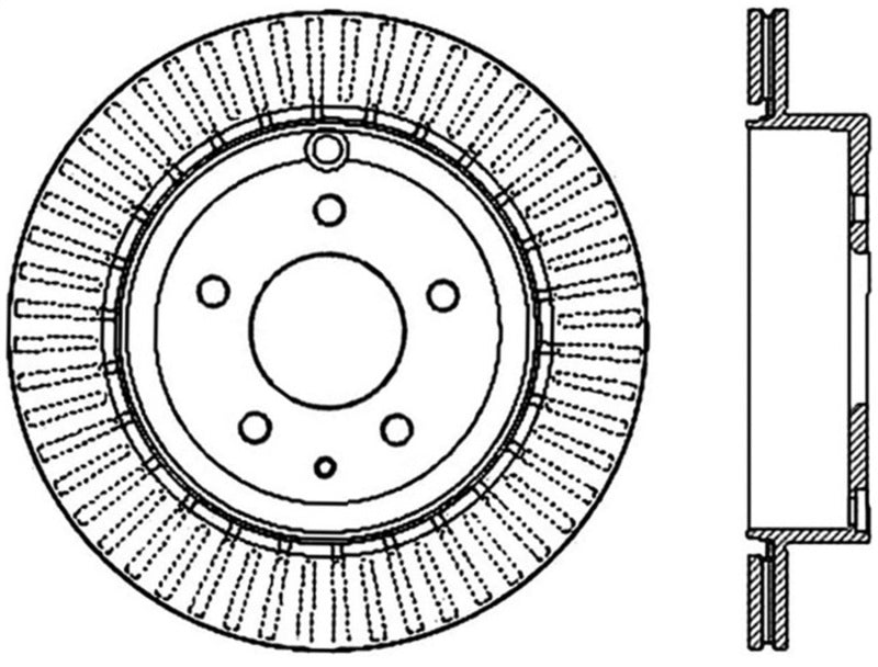 StopTech Sport Slotted Rotor - Front Left
