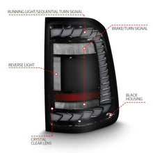 Load image into Gallery viewer, Anzo 19-23 Dodge RAM 1500 Tradesman/Big Horn Full LED Sequential Signal Black Taillights