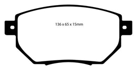 EBC 03-05 Infiniti FX35 3.5 Greenstuff Front Brake Pads