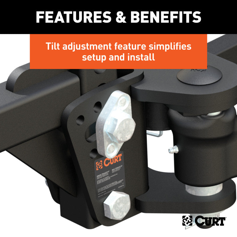 Curt Light-Duty TruTrack Weight Distribution System (5000-8000lbs 35-9/16in Bars)