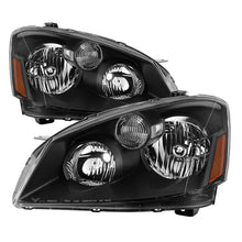 Load image into Gallery viewer, xTune Nissan Altima 05-06 Halogen Model Only OEM Style Black Bezel Headlights HD-JH-NA05-AM-BK