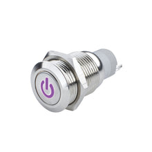 Load image into Gallery viewer, Oracle Power Symbol On/Off Flush Mount LED Switch - UV/Purple SEE WARRANTY