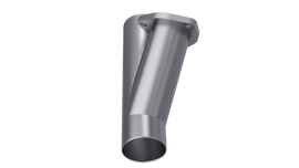 QTP 2.5in Weld-On QTEC Exhaust Cutout Y-Pipe