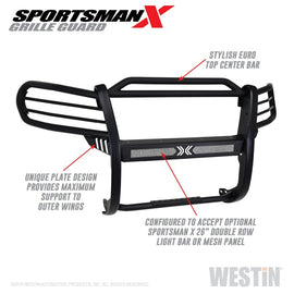 Westin 16-21 Toyota Tacoma Sportsman X Grille Guard - Tex. Blk - GTR Auto