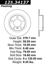 Load image into Gallery viewer, Centric 11-16 Mini Countryman Premium Rear CryoStop Brake Rotor