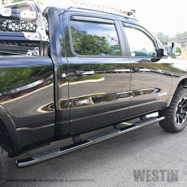 Westin 19-22 RAM 1500 CC 5ft7in. Bed (Excl. Classic) PRO TRAXX 5 W2W Oval Nerf Step Bars - Black - GTR Auto