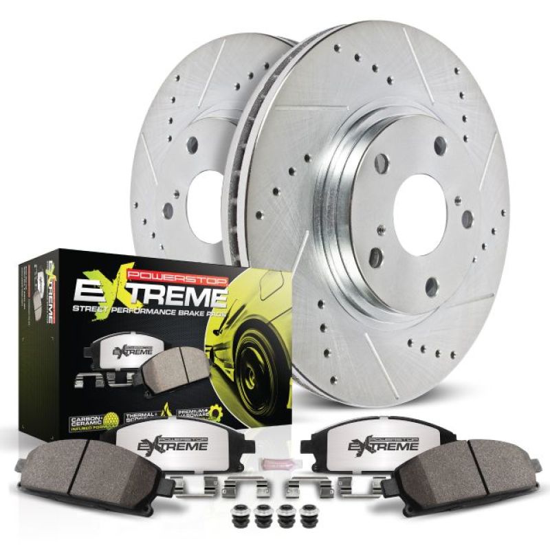 Power Stop 02-05 BMW 745i Front Z26 Street Warrior Brake Kit