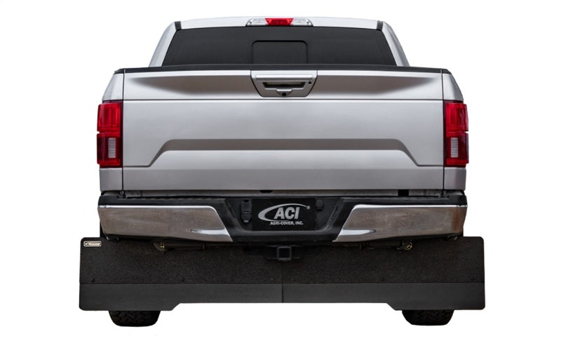 Access Rockstar 17-19 Chevy 2500/3500 (w/ Adj. Rubber) Black Urethane Finish Full Width Tow Flap