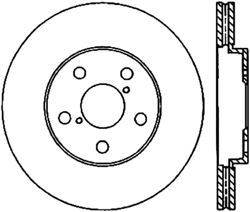 StopTech 06-07 Lexus GS430/07-09 GS450H/08 GS460 / 06-10 IS350 Cryo Front Left High-Carbon Rotor