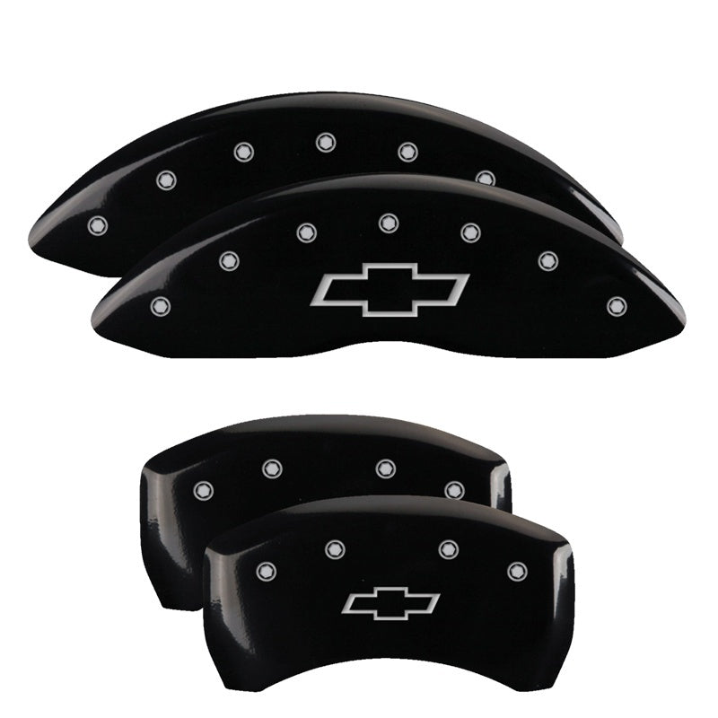 MGP 4 Caliper Covers Engraved Front Cursive/Challenger Engraved Rear RT Yellow finish black ch