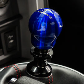 Raceseng Contour Shift Knob (Gate 4 Engraving) M12x1.75mm Adapter - Blue Translucent