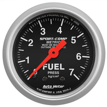 Load image into Gallery viewer, Autometer Sport-Comp 52mm METRIC Fuel Pressure Mechanical Gauge