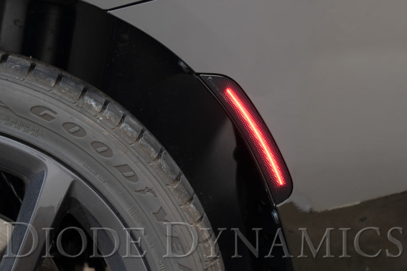 Diode Dynamics 15-21 Dodge Charger LED Sidemarkers - Amber Red (set)