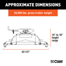 Load image into Gallery viewer, Curt Q20 5th Wheel Hitch w/Ram Puck System Legs