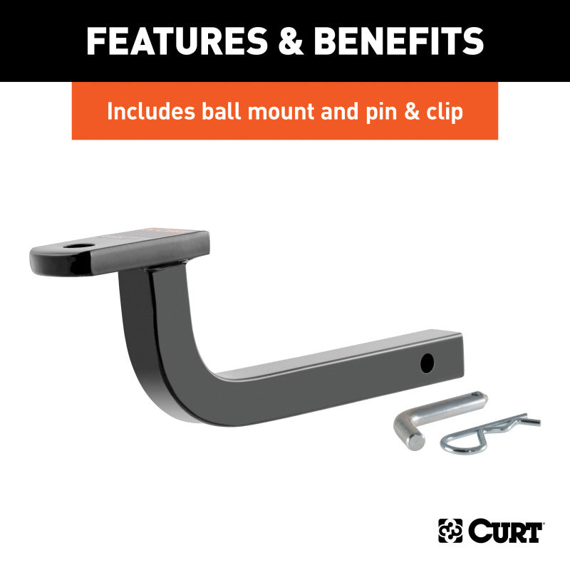 Curt 12-17 Buick Verano (Excl Dual Exhaust) Class 1 Trailer Hitch w/1-1/4in Ball Mount BOXED