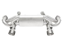 SOUL 2020+ Porsche 718 GT4 / Spyder / GTS 4.0L Valved Exhaust - Brushed Straight Cut Tips - No VC