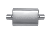 Load image into Gallery viewer, Gibson MWA Superflow Center/Center Oval Muffler - 4x9x14in/2.25in Inlet/2.25in Outlet - Stainless