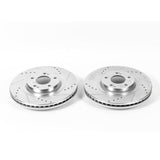 Power Stop 13-18 Hyundai Santa Fe Front Evolution Drilled & Slotted Rotors - Pair