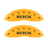 MGP 4 Caliper Covers Engraved Front Buick Rear Yellow Finish Black Char 2007 Buick Lucerne