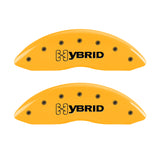 MGP 4 Caliper Covers Engraved Front & Rear Gm Style/Hybrid Yellow Finish Black Char 2009 GMC Envoy
