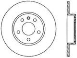 StopTech 01-09 Audi A4 / 05-09 Audi A4 Quattro Cryo-Stop Right Rear Slotted Rotor