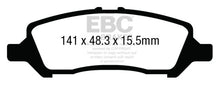 Load image into Gallery viewer, EBC 12+ Dodge Dart 1.4 Turbo Yellowstuff Rear Brake Pads