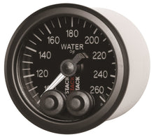 Load image into Gallery viewer, Autometer Stack Pro Control 52mm 100-260 deg F Water Temp Gauge - Black (1/8in NPTF Male)