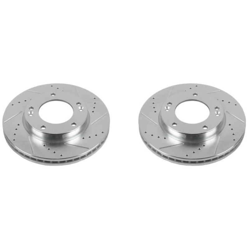 Power Stop 07-09 Kia Sorento Front Evolution Drilled & Slotted Rotors - Pair