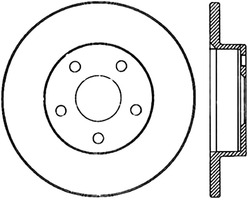 StopTech Slotted & Drilled Sport Brake Rotor