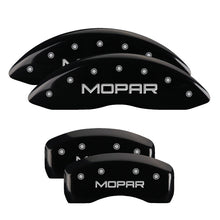 Load image into Gallery viewer, MGP 4 Caliper Covers Engraved Front &amp; Rear MGP Black finish silver ch