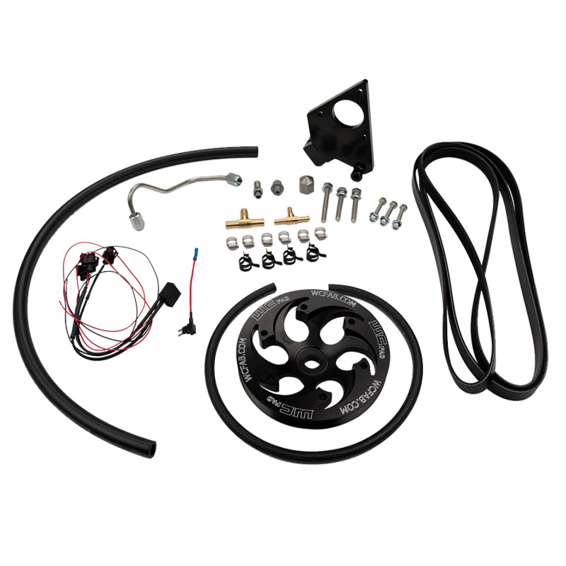 Wehrli 01-04 Chevrolet 6.6L LB7 Duramax Twin CP3 Kit w/Black Anodized Pulley