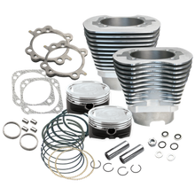 Load image into Gallery viewer, S&amp;S Cycle 99-06 BT 4-1/8in Bore Cylinder &amp; Piston Kit - Silver