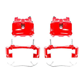 Power Stop 99-02 Jeep Grand Cherokee Front Red Calipers w/Brackets - Pair