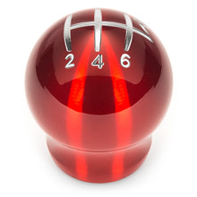 Load image into Gallery viewer, Raceseng Contour Shift Knob (Gate 2 Engraving) 9/16in.-18 Adapter - Red Translucent