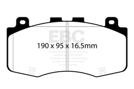 EBC 2018+ Jeep Grand Cherokee Trackhawk Yellowstuff Front Brake Pads