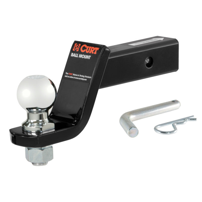 Curt Loaded Ball Mount w/2-5/16in Ball (2in Shank 7500lbs 4in Drop)