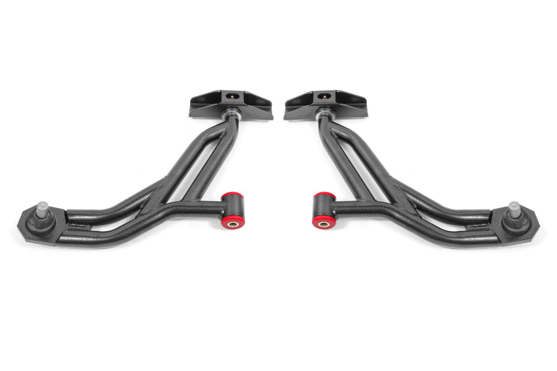BMR 10-14 Ford Mustang / Shelby GT500 Non-Adj. Lower A-Arms (Poly/Delrin) - Black Hammertone - GTR Auto