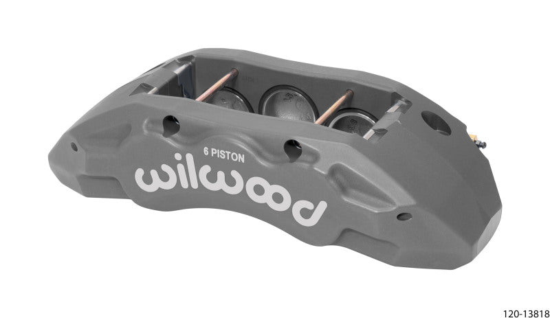 Wilwood Caliper-TX6R- L/H - Clear 1.75/1.62/1.62in Pistons 1.38in Disc