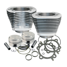 Load image into Gallery viewer, S&amp;S Cycle 1999+ BT Replacement 3-7/8in Bore Cylinder &amp; Piston Kit For S&amp;S 95in Big Bore Kit - Silver