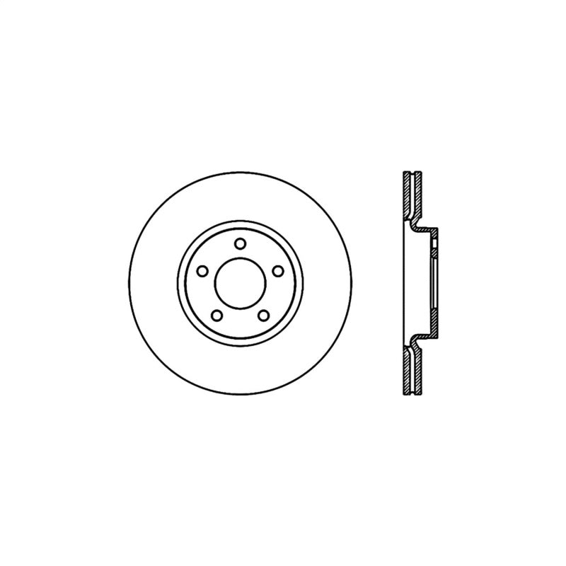 Stoptech 07-09 Mazdaspeed 3 Front High Carbon CRYO-STOP Rotor